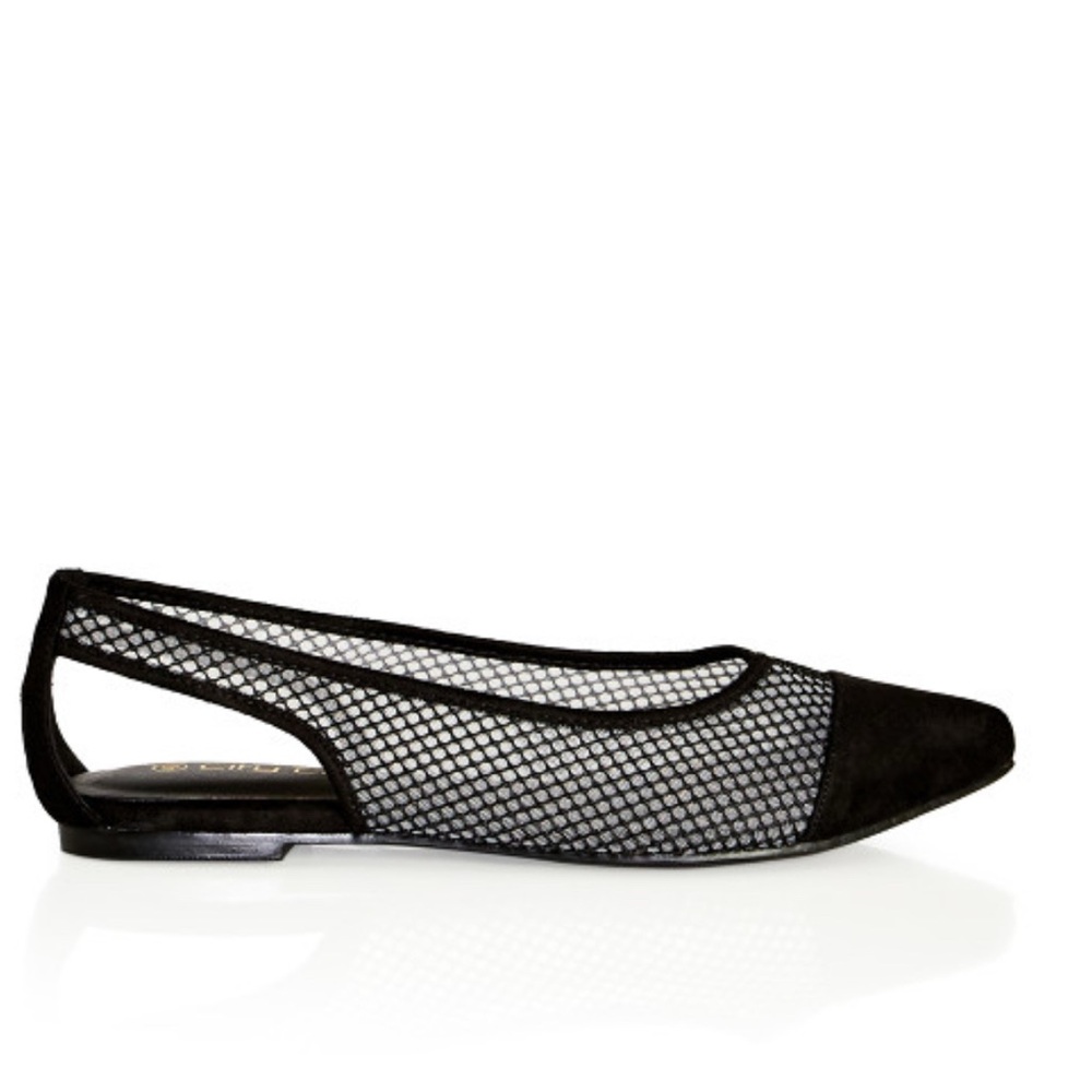 City Chic WIDE FIT Alessa Flat - black casual classic comfy summer office work